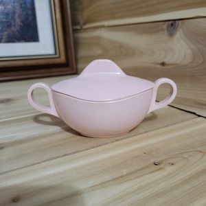 Vintage Melamine Pink Sugar Bowl